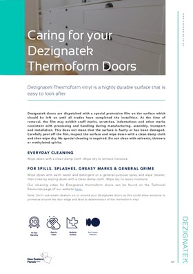 Dezignatek Thermoform Cleaning Guide