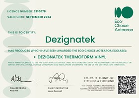 Dezignatek Eco Choice Aotearoa Certificate