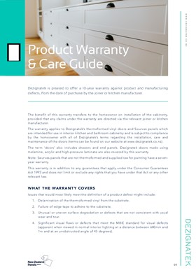 Dezignatek Warranty and Care Guide