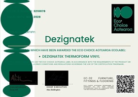 Dezignatek Eco Choice Aotearoa Certificate